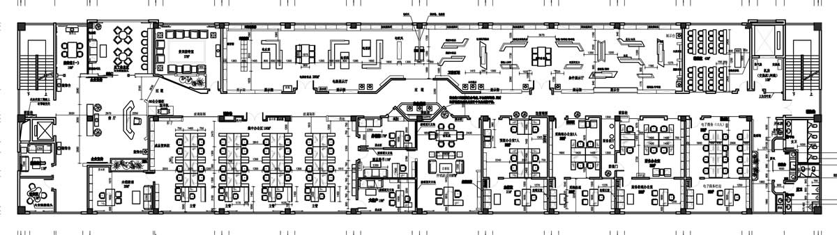 吴山健浩3000m²现代简约办公楼装修项目(图1)