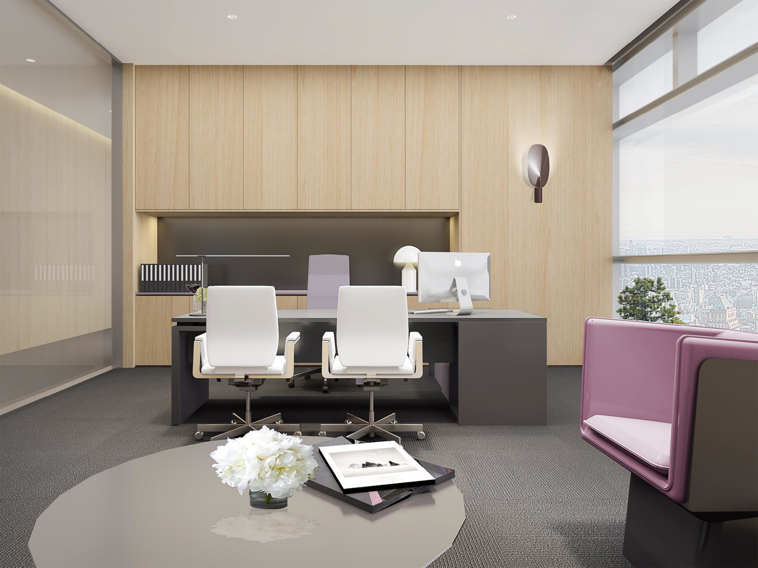 合肥900平方企业内部经理室、会议室及员工休闲区改造案例
