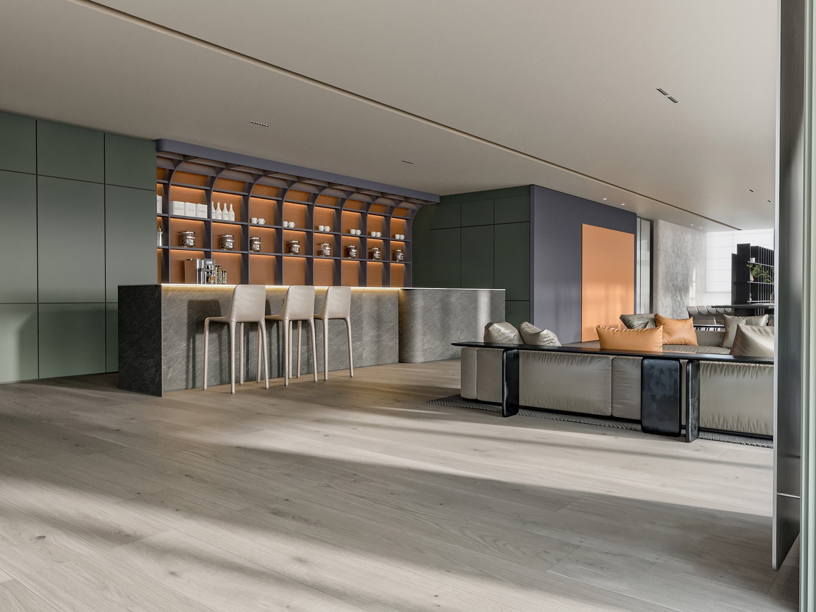 合肥高新区400平方现代简约风小型办公室装修设计全案(图3) 茶水区.jpg