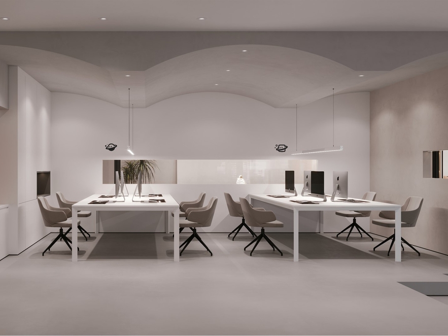 合肥300平方现代侘寂风办公室装修设计方案(图2) 工作区1.jpg