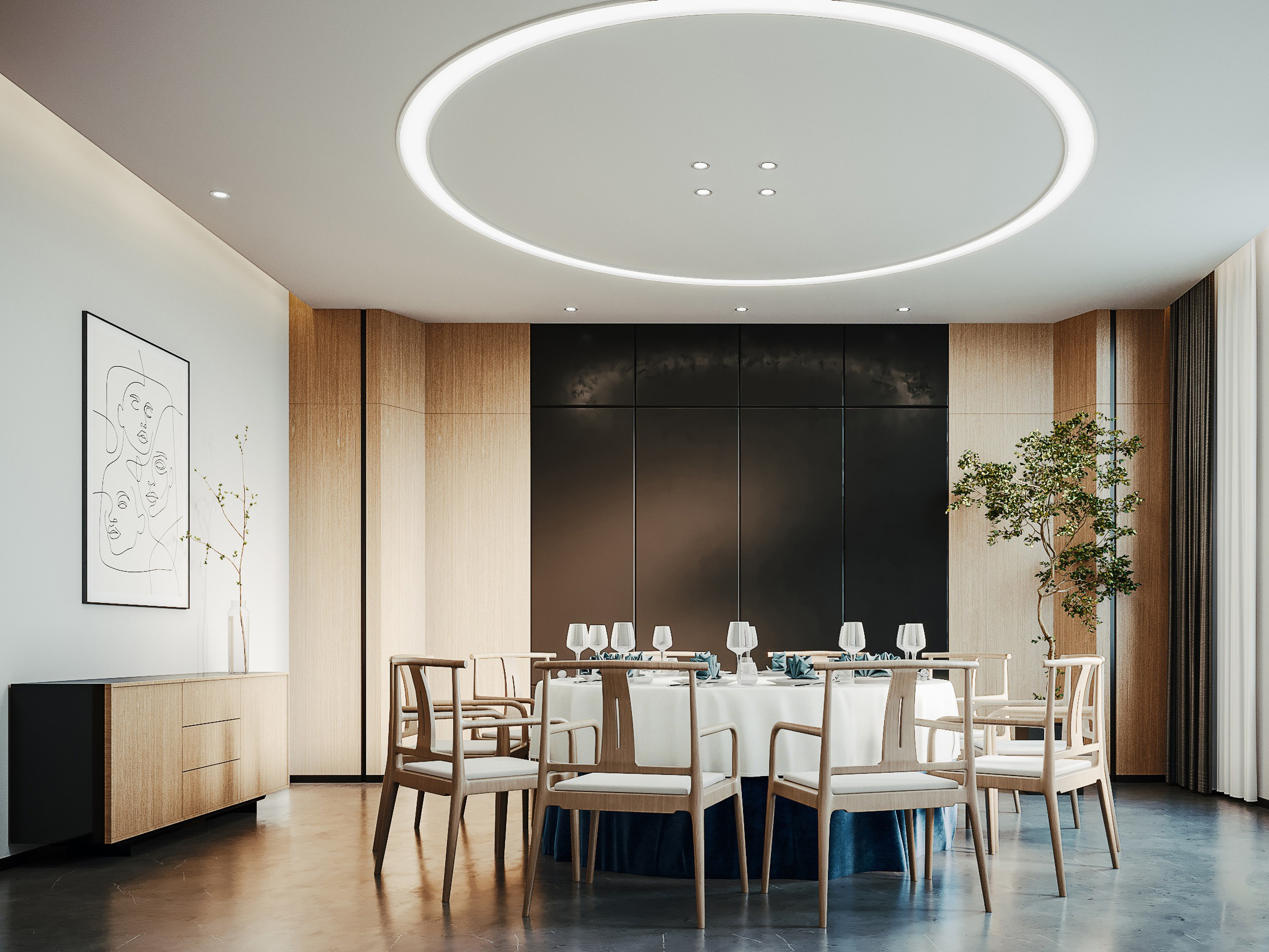 阜阳现代简约 3500㎡企业办公楼工装装修项目(图2) hefei-office-1500ping-decoration (10).jpg